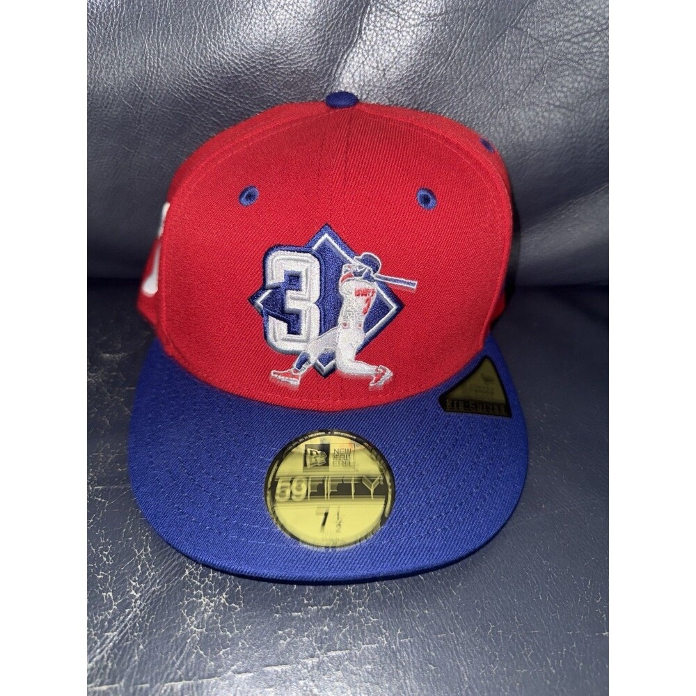 New Era 59FIFTY Bryce Harper Philadelphia Phillies Fitted Player Hat Red 7 1/2